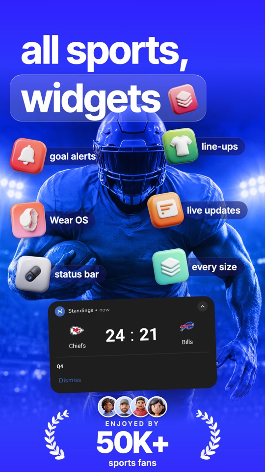 Standings for Android, Play slot 1